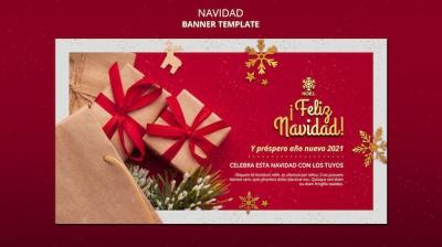 Feliz Navidad Banner Photo – Free Download