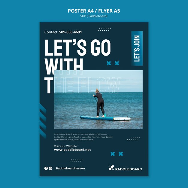 Creative Sup Poster Template Design – Free Download