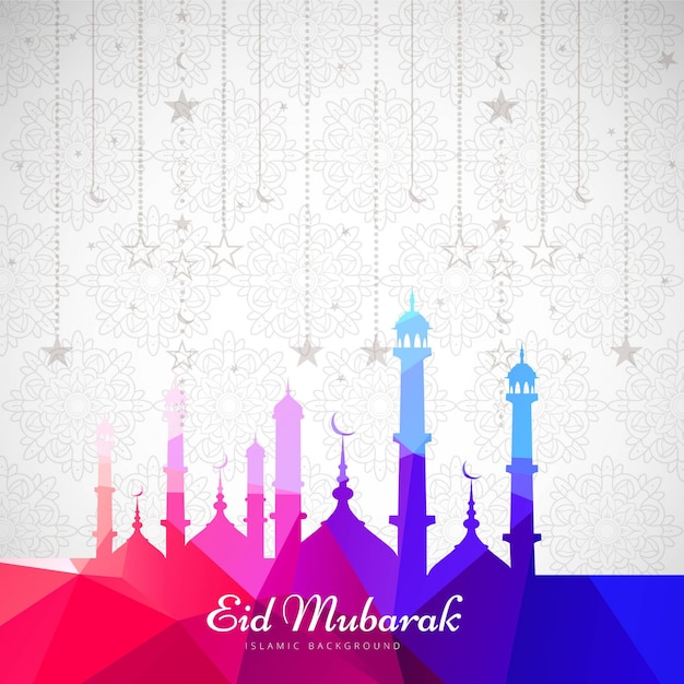 Colorful Design for Eid Mubarak – Free Stock Photo for Download