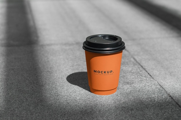 Paper Coffee Cup Mockup for Takeaway – Free Download