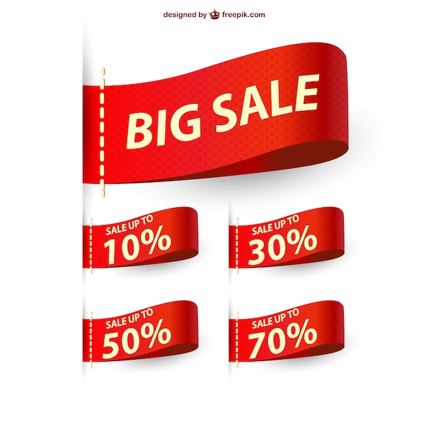 Big Sale Ribbons – Free Stock Photo, Download for Free