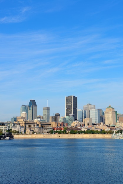 Montreal City Skyline Over River: Urban Buildings in Daylight – Download Free Stock Photo