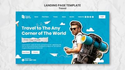 Traveling Landing Page Template – Free Download