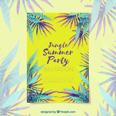 Tropical Summer Party Flyer – Free Download for Stunning Templates