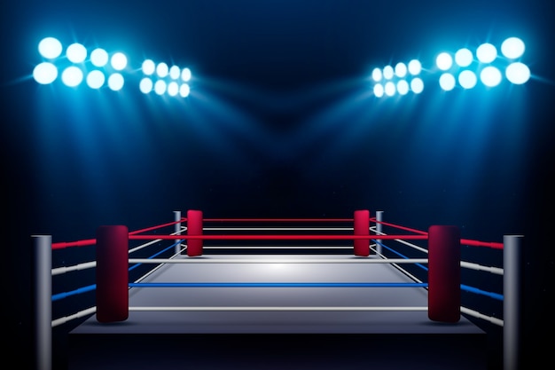 Gradient Boxing Ring Background – Free Stock Photo, Download Free