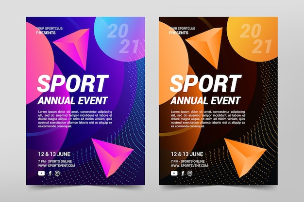 Sporting Event Poster Template for Free Download