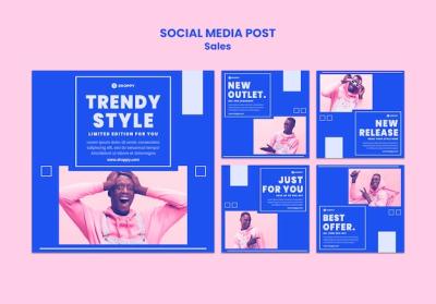 Outlet Sale Social Media Post Template – Free Download