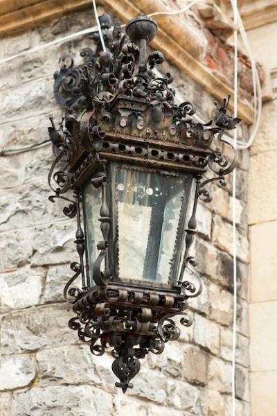 Medieval Castle Street Lamp from Peles Castle, Sinaia, Romania – Free Download