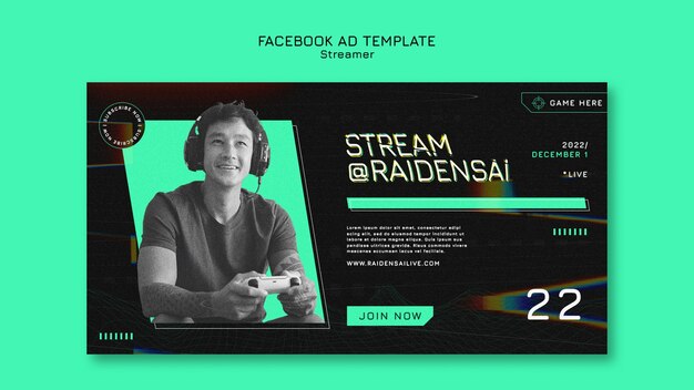 Streaming Concept Facebook Template – Free Download