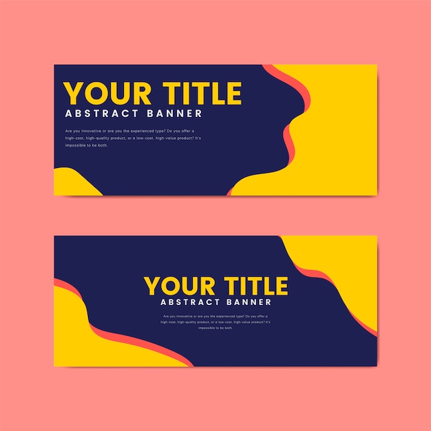 Colorful and Abstract Banner Design Templates – Download Free Stock Photos