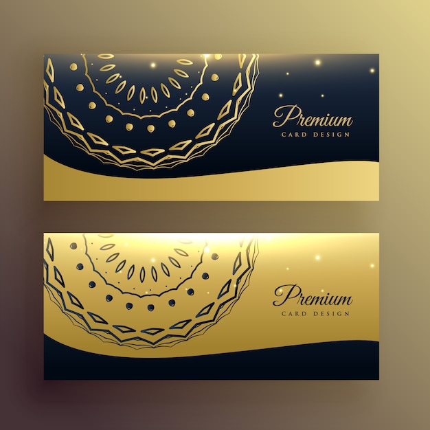 Luxury Mandala Golden Banner Design – Free to Download