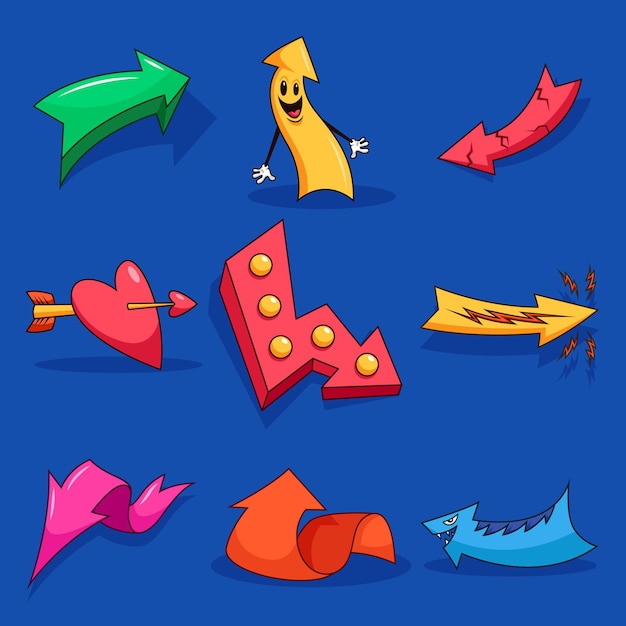 Cartoon Arrow Collection – Free Download