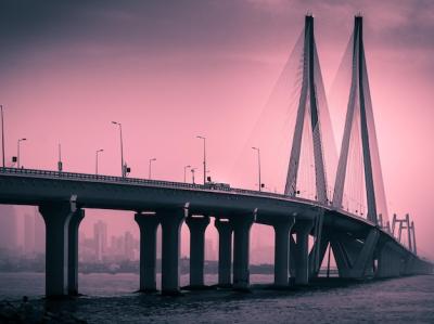 Stunning Sunset Over River with Bridge â Free Stock Photo for Download