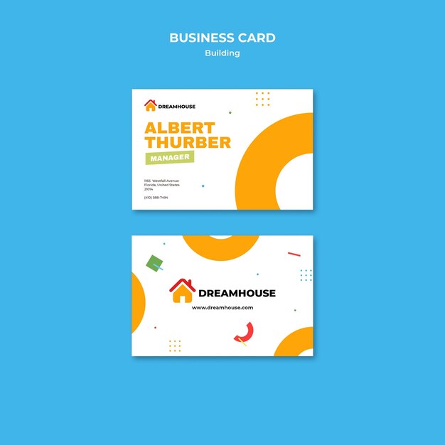 Real Estate Business Card Template – Free Download