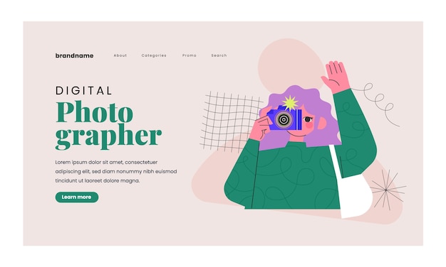 Landing Page Template for Photographers – Free Download