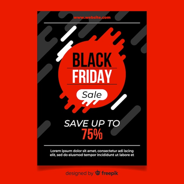 Black Friday Sales Poster Template – Free Download