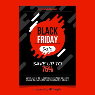 Black Friday Sales Poster Template – Free Download