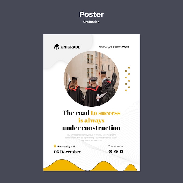 Graduation Event Poster Template – Free Download