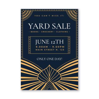 Vintage Yard Sale Flyer Design – Free Download