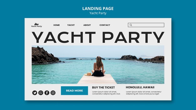 Yacht Party Template – Free Download PSD