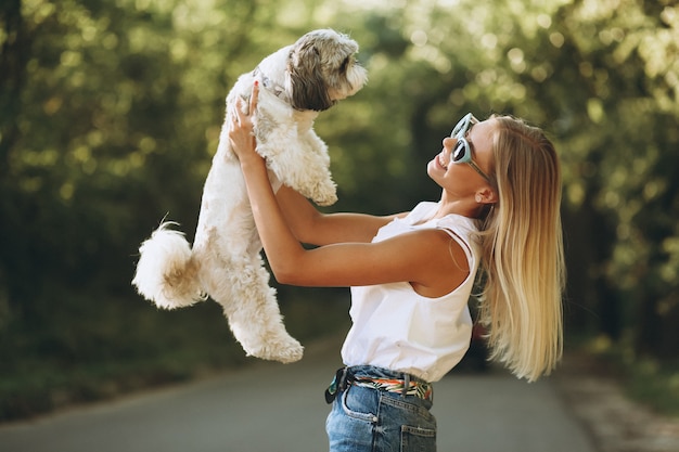 Woman Enjoying Time with Her Dog in the Park – Free Stock Photo, Download Free