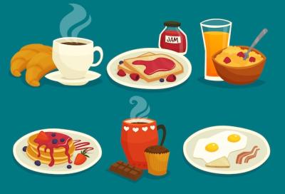 Breakfast Cartoon Icons – Free Download