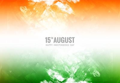 Tricolour Indian Independence Day Watercolor Texture Background – Free Download