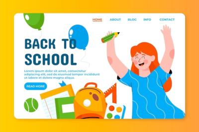 Back to School Landing Page Template – Free Download