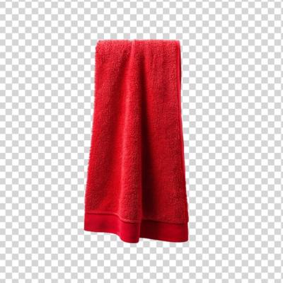 A Hanging Red Towel Isolated on Transparent Background – Free Stock Photo for Download