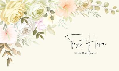 Warm Autumn Floral Background Template – Free to Download