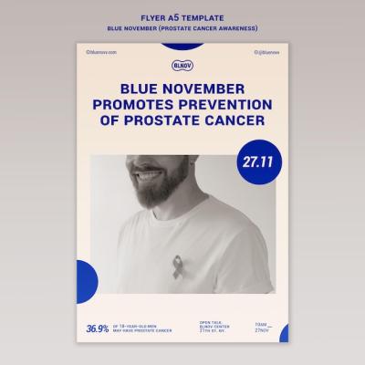 Blue November Vertical Print Template – Free Download