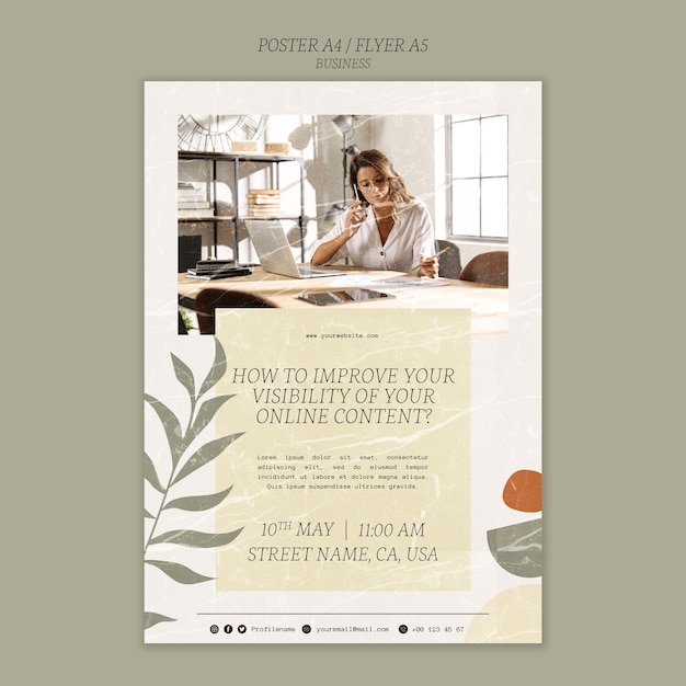 Business Template Design for Professional Use – Free Download