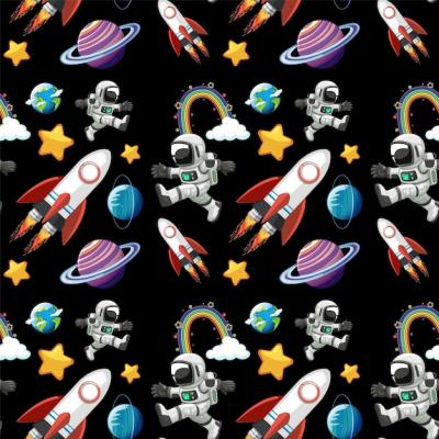 Seamless Pattern of Space Adventure – Free Download