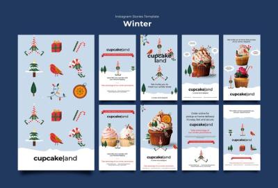 Winter Template Design – Free Download for Stock Photos