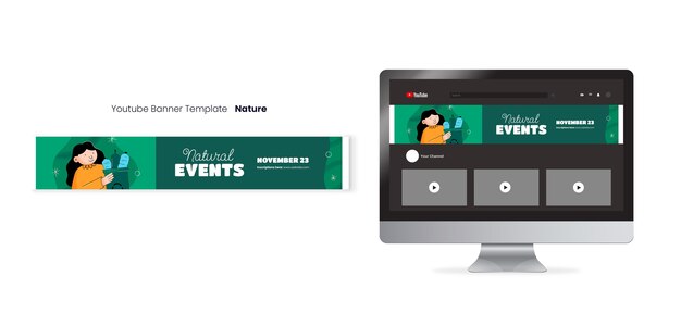 Environmental Event YouTube Banner Template – Free Download