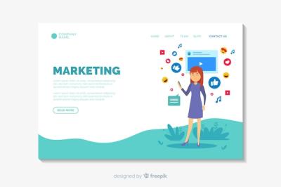 Digital Marketing Landing Page Template – Free Download