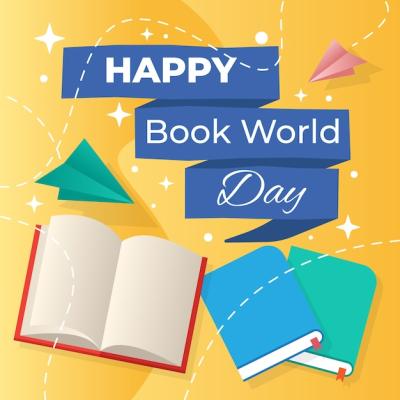 World Book Day Concept in Flat Design – Free to Download