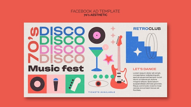 70s Aesthetic Facebook Template – Free Download