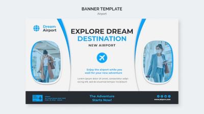 Dream Destination Banner Template – Download Free Stock Photo