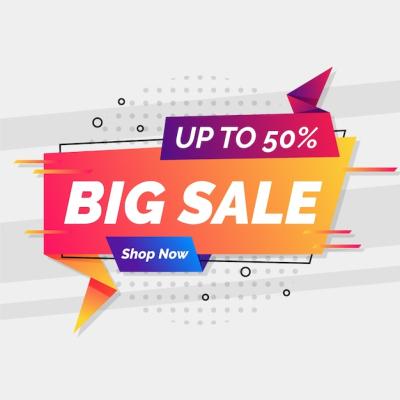 Origami Style Banner for Big Sale – Free Download