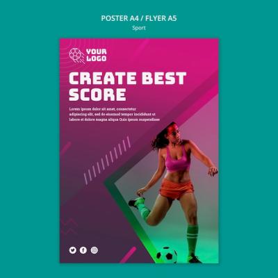 Soccer Training Ad Template Flyer – Free Download