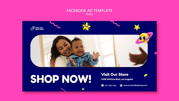 Flat Design Baby Template – Free Download