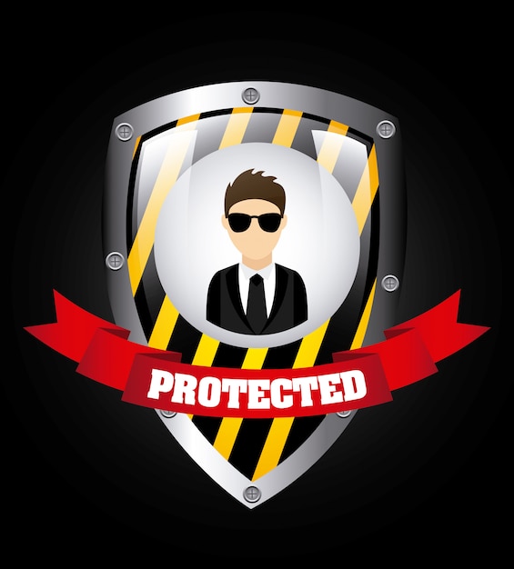 Security Graphic Design Vector Illustration – Free Download