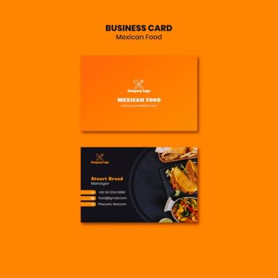 Mexican Food Business Card Template – Free Download