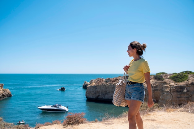 Young Woman Traveling by the Sea Without COVID – Free Stock Photo, Download for Free