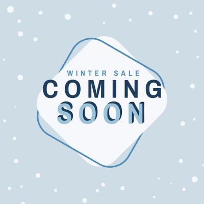 Winter Sale Coming Soon Vector – Free Download