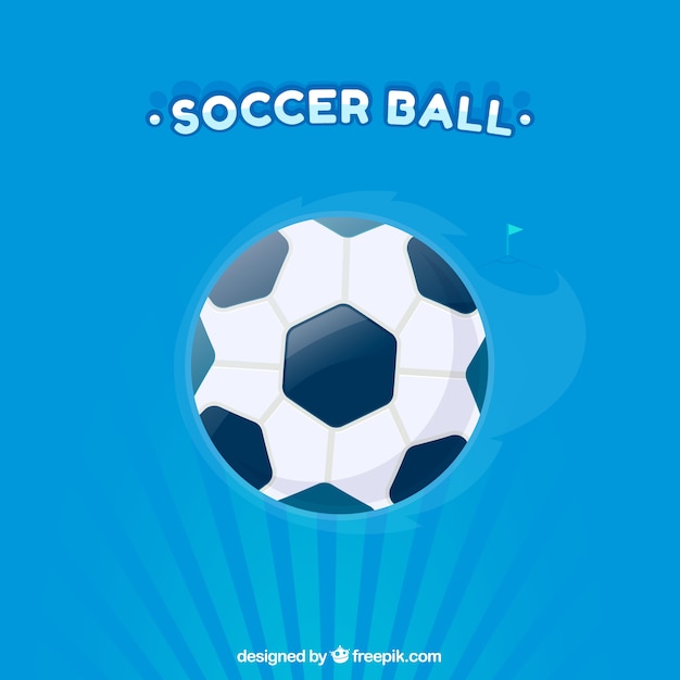 Flat Style Soccer Ball Background – Free Download