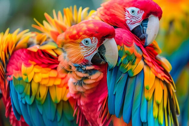 Vibrant Plumage of Exotic Birds in a Kaleidoscope of Colors – Free Stock Photo, Download Free