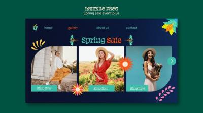 Flat Design Spring Sale Template – Free Download