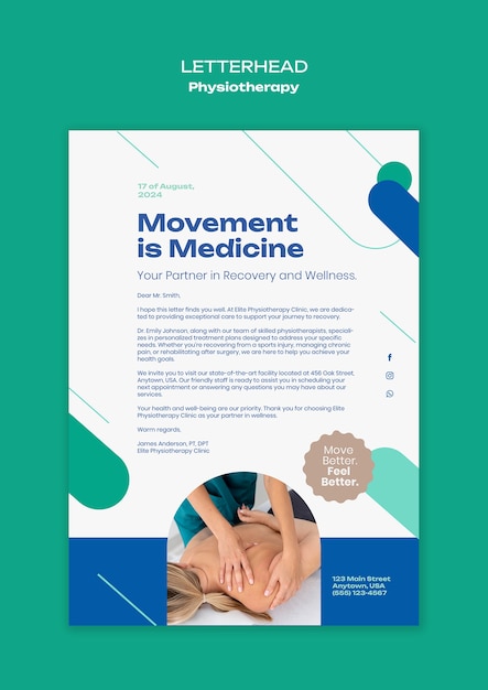 Physiotherapy Template Design for Professional Use – Free to Download